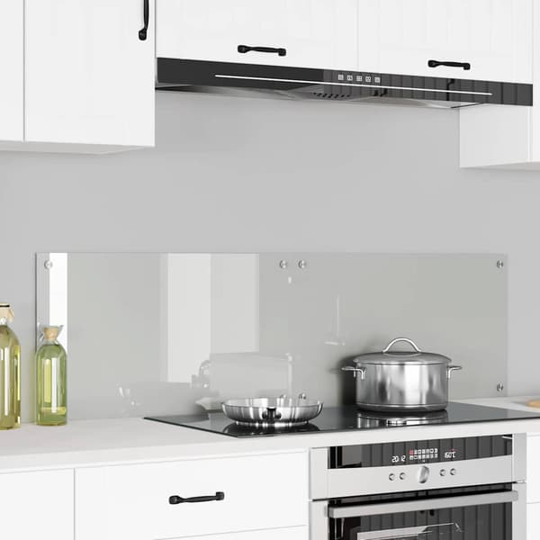 Köksskydd 2 pcs Transparent 70 x 40 cm härdat glas