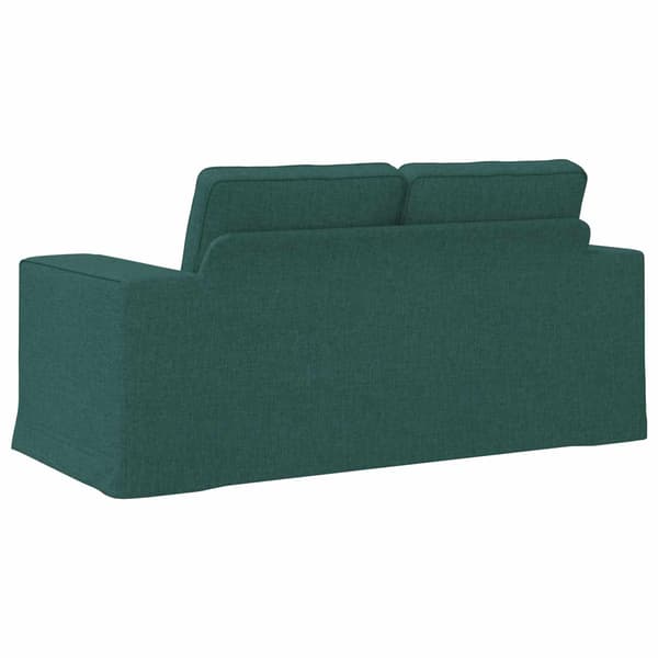 Soffa Mörkgrön 162 x 80 x 82 cm tyg