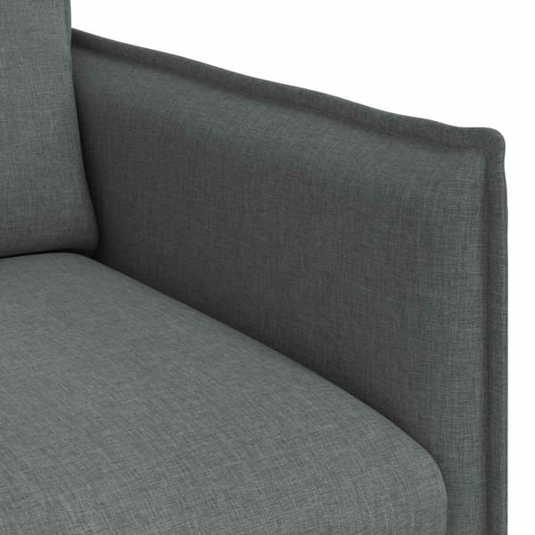 Soffa Mörkgrå 196 x 82 x 85 cm tyg