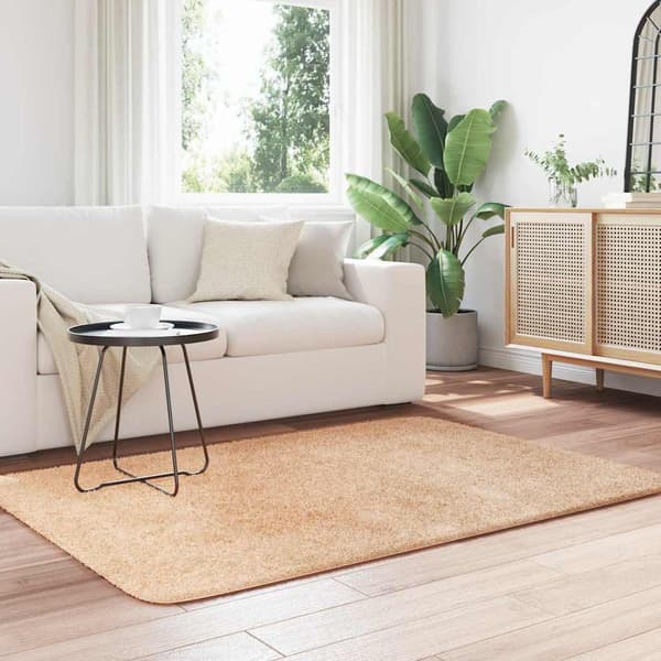 Ryamatta med lång lugg NAVARRA beige 120x170 cm polyester