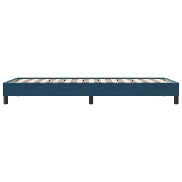 Sängram utan madrass mörkblå 80x210 cm sammet