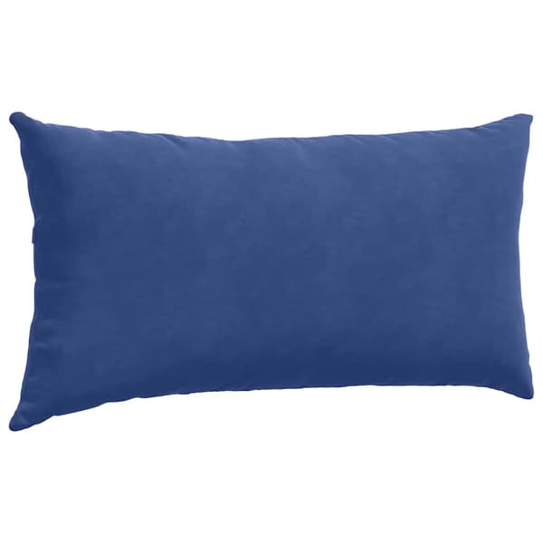 Sofakuddar 2 pcs Polisblå 80 x 40 cm Kordread tyg