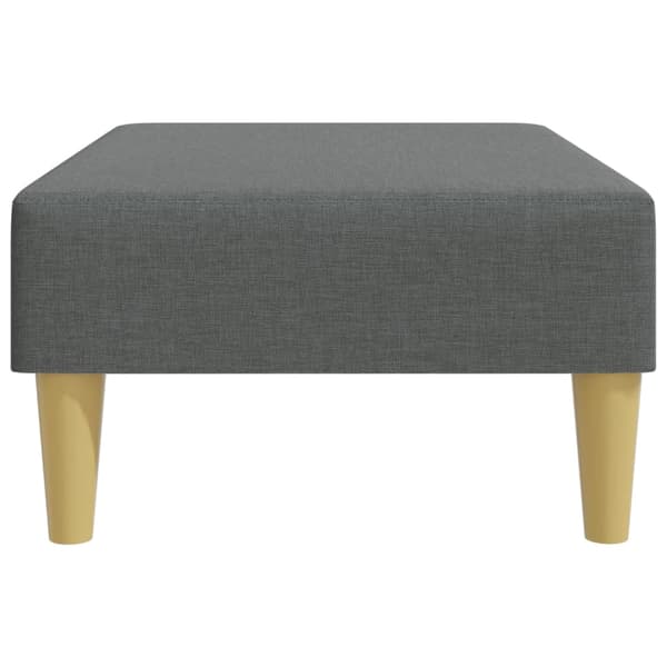 Fotpall mörkgrå 77x55x31 cm tyg