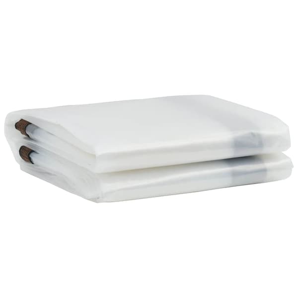 Klar presenning med öljetter 5x5 m polyeten