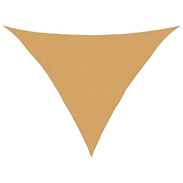 Solsegel 160 g/m² triangulär sand 4x4x5,8 m HDPE
