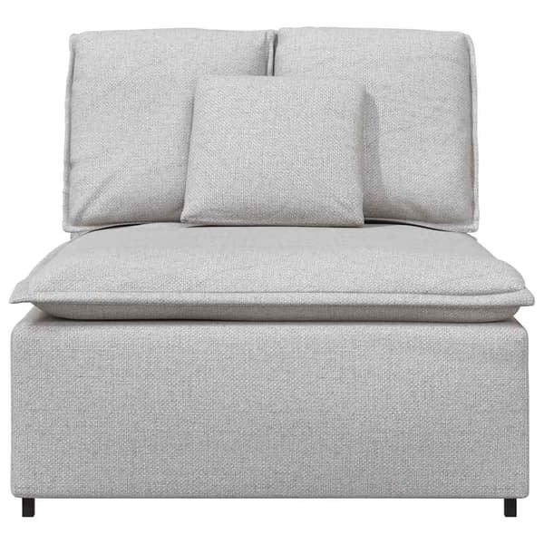 Modulär mittmodul för soffa med dynor molngrå 100 cm
