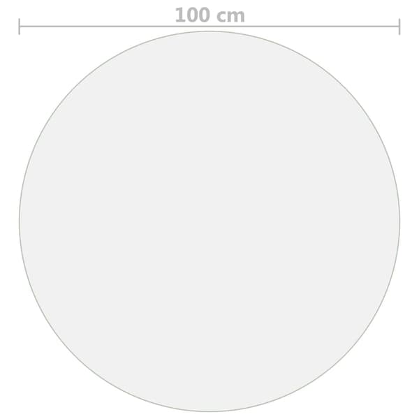 Bordsskydd matt Ø 100 cm 1,6 mm PVC