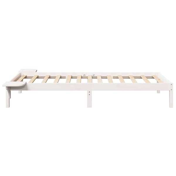 Sängram Vit 100 x 200 cm Massiv furu