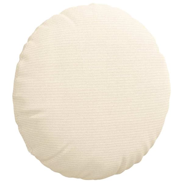 Sittkuddar 2 pcs Kräm Ø 40 cm Kordread tyg
