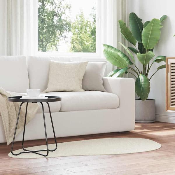 Områdesmattor HUARTE Kräm 80 x 150 cm Polyester