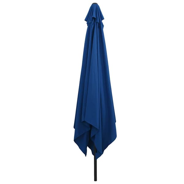 Trädgårdsparasol 295 x 295 x 245 cm Polyester och Stål Azurblå