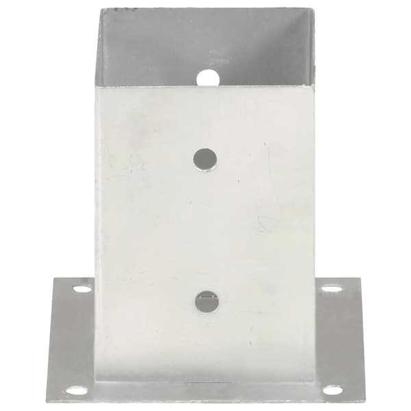 Stolpfot 4 st galvaniserad metall 101 mm