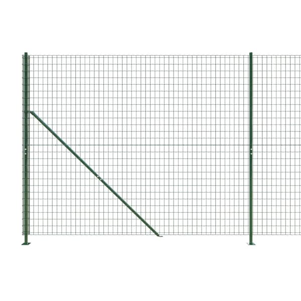 Stängsel med stolpsko grön 1,4x10 m