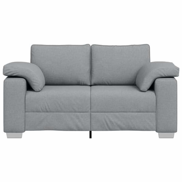 Tvåsitssoffa Ljusgrå 160 cm tyg