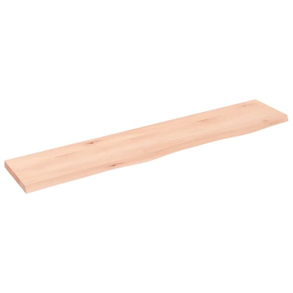 Hyllplan 100x20x2 cm obehandlad massiv ek
