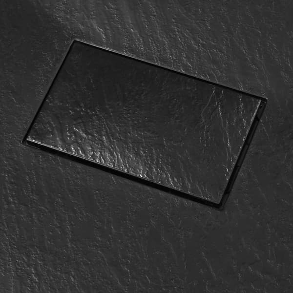Duschkar SMC svart 90x90 cm