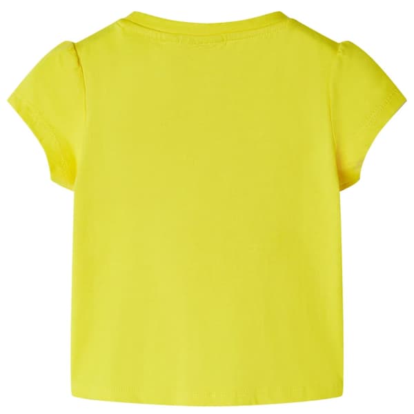 T-shirt för barn gul 104