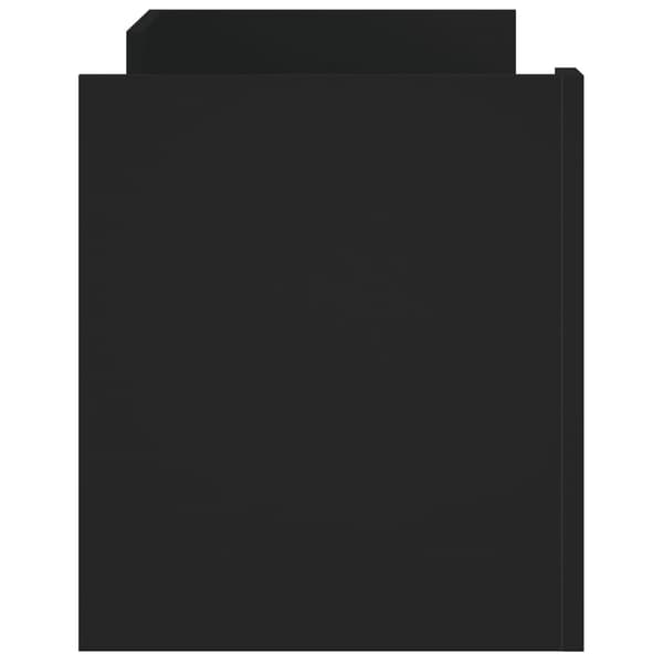 TV-skåp svart 100x35x40 cm konstruerat trä