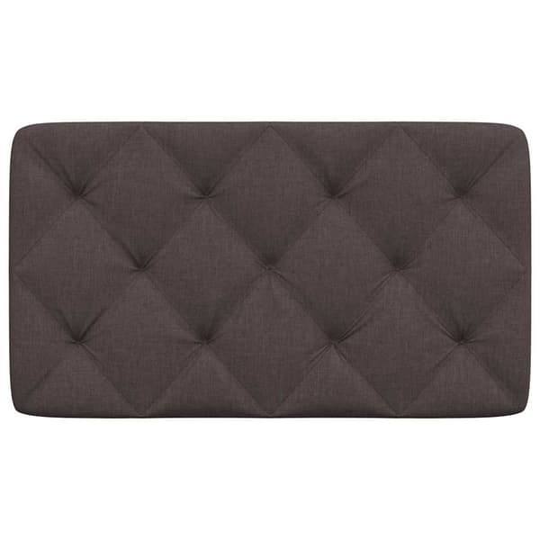 Headboard Cushion Dark Brown 90 cm Fabric