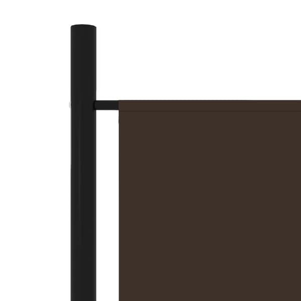 Rumsavdelare 5 paneler brun 250x180 cm