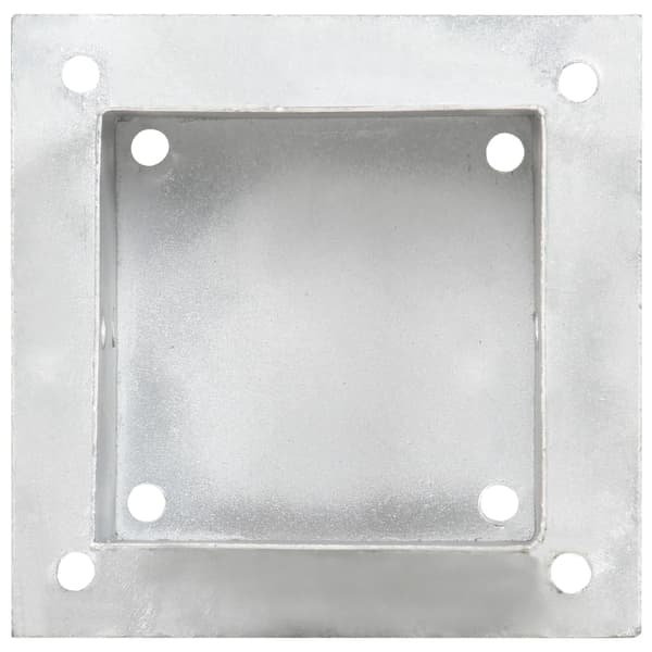 Stolpfot 4 st galvaniserad metall 121 mm