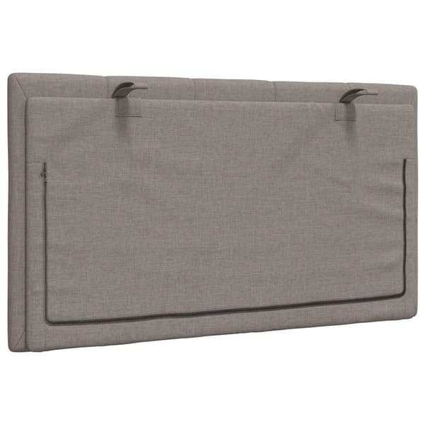Headboard Cushion "Hanko" Taupe 80 cm Fabric