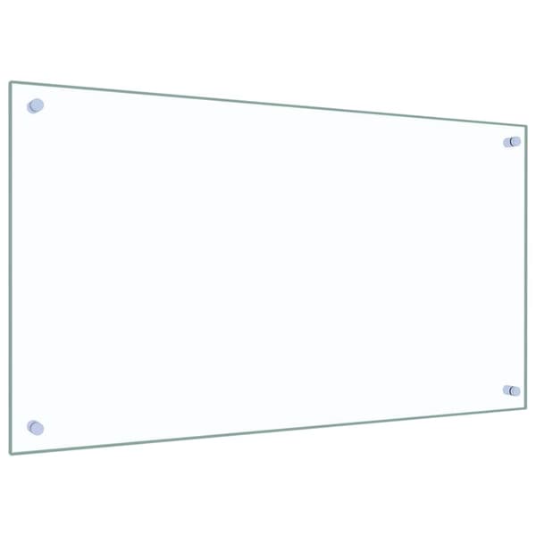 Köksskydd 2 st Transparent 90 x 50 cm härdat glas