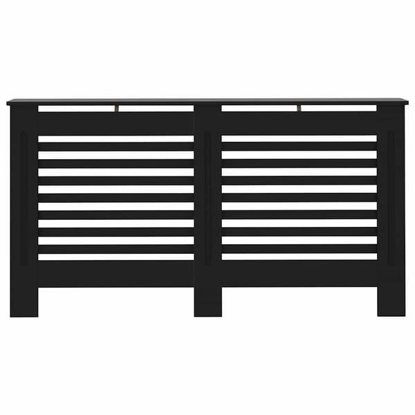 Elementskydd svart 152x19x81,5 cm MDF