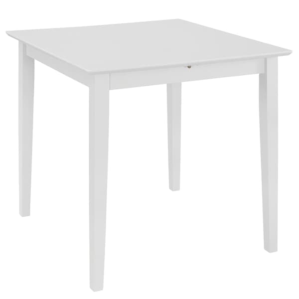 Utdragbart matbord (80-120)x80x74 cm vit MDF
