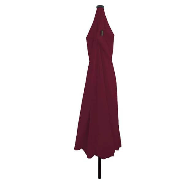 Trädgårdsparasol Bordeaux Röd 395 x 395 x 245 cm Polyester