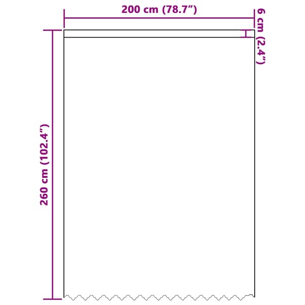 Spetsgardin med gardiner Blommor Vit 260x200cm Polyester