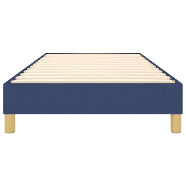 Boxspring-sängram blå 80x200 cm tyg