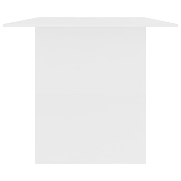 Matbord vit 180x90x76 cm konstruerat trä