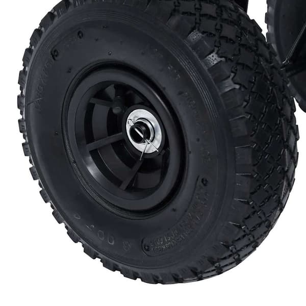 Trädgårdsvagn svart 250 kg
