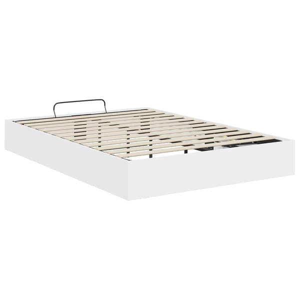 Ottoman Sängram Vit 203 x 150 x 25 cm Konstruerat trä