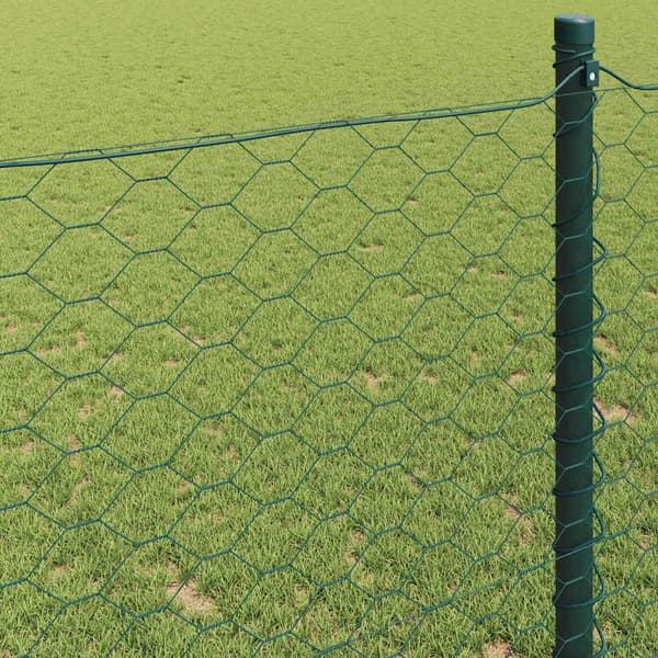Hexagonstängsel Grön 0,8 x 50 m PVC