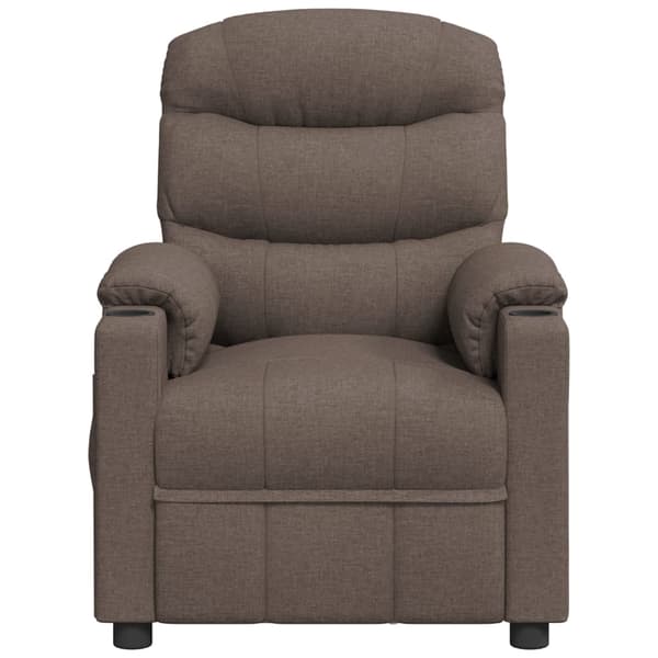 Reclinerfåtölj taupe tyg