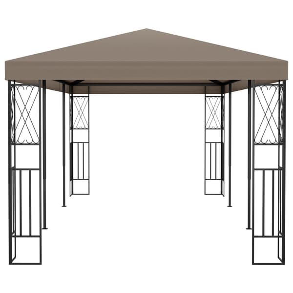 Paviljong 6x3 m taupe tyg