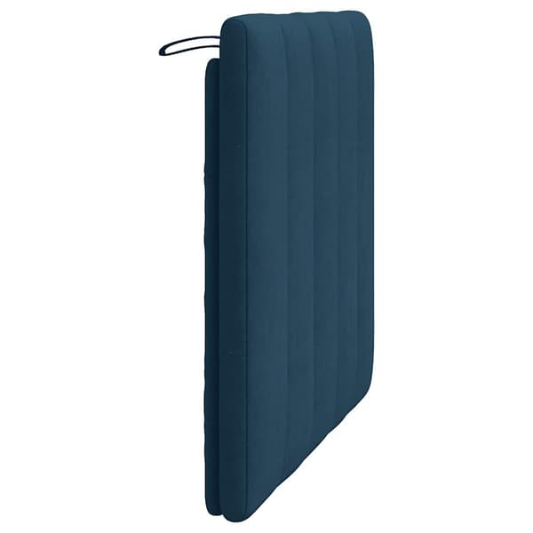 Headboard Cushion "Hanko" Blue 80 cm Velvet