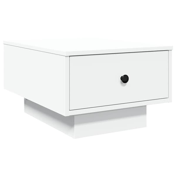 Soffbord vit 60x45x31 cm konstruerat trä