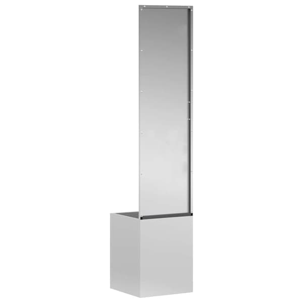 Trädgårds integritetsskärm Silver 32 x 150 cm Galvaniserat stål