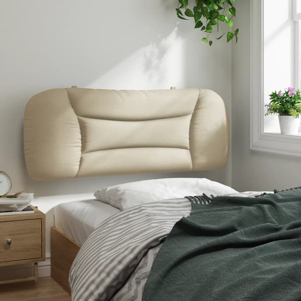 Headboard Cushion "Hvar" Cream 100 cm Fabric