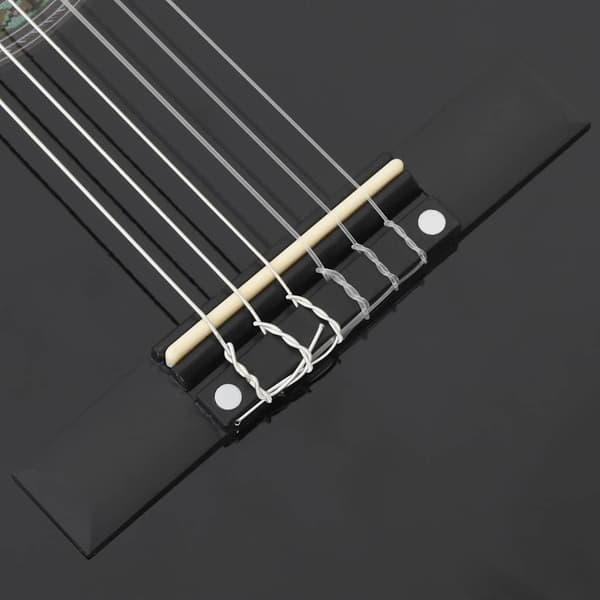 Gitarr för nybörjare 8 delar klassisk svart 3/4 36"