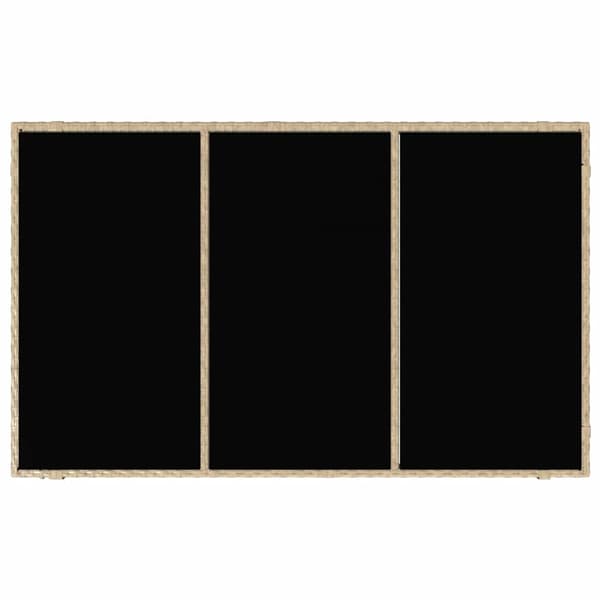 Trädgårdsmöbelset 5 pcs Beige konstrotting