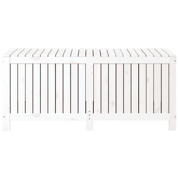 Dynbox vit 147x68x64 cm massiv furu
