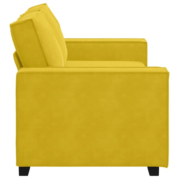 2-sitssoffa gul 180x78x84 cm sammet