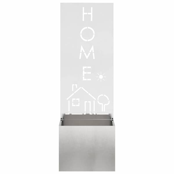 Trädgårds integritetsskärm Silver 50 x 150 cm Rostfritt stål