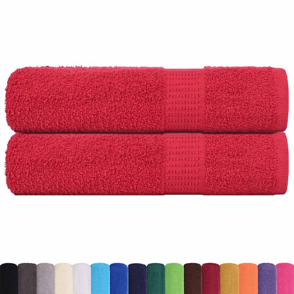 Handdukar FROGN 2 st röd 50x100 cm 360 gsm