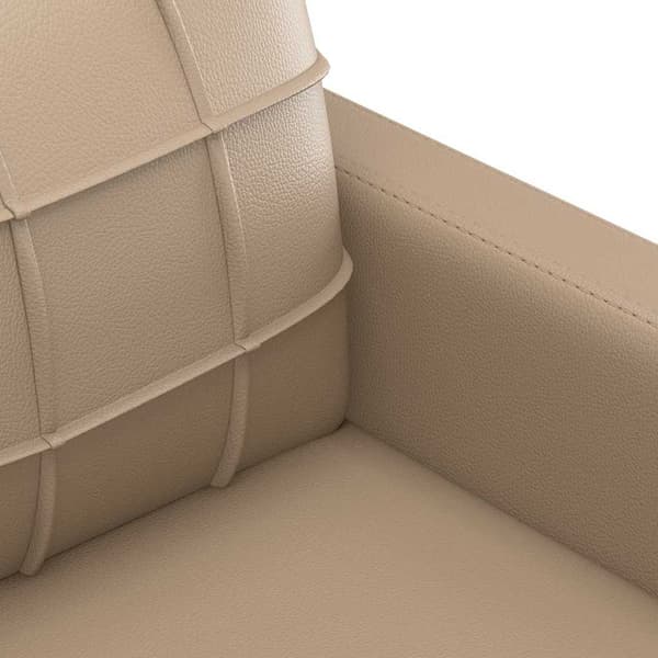 3-sitssoffa cappuccino 180 cm konstläder