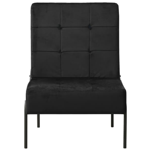 Avkopplingsstol 65x79x87 cm svart sammet